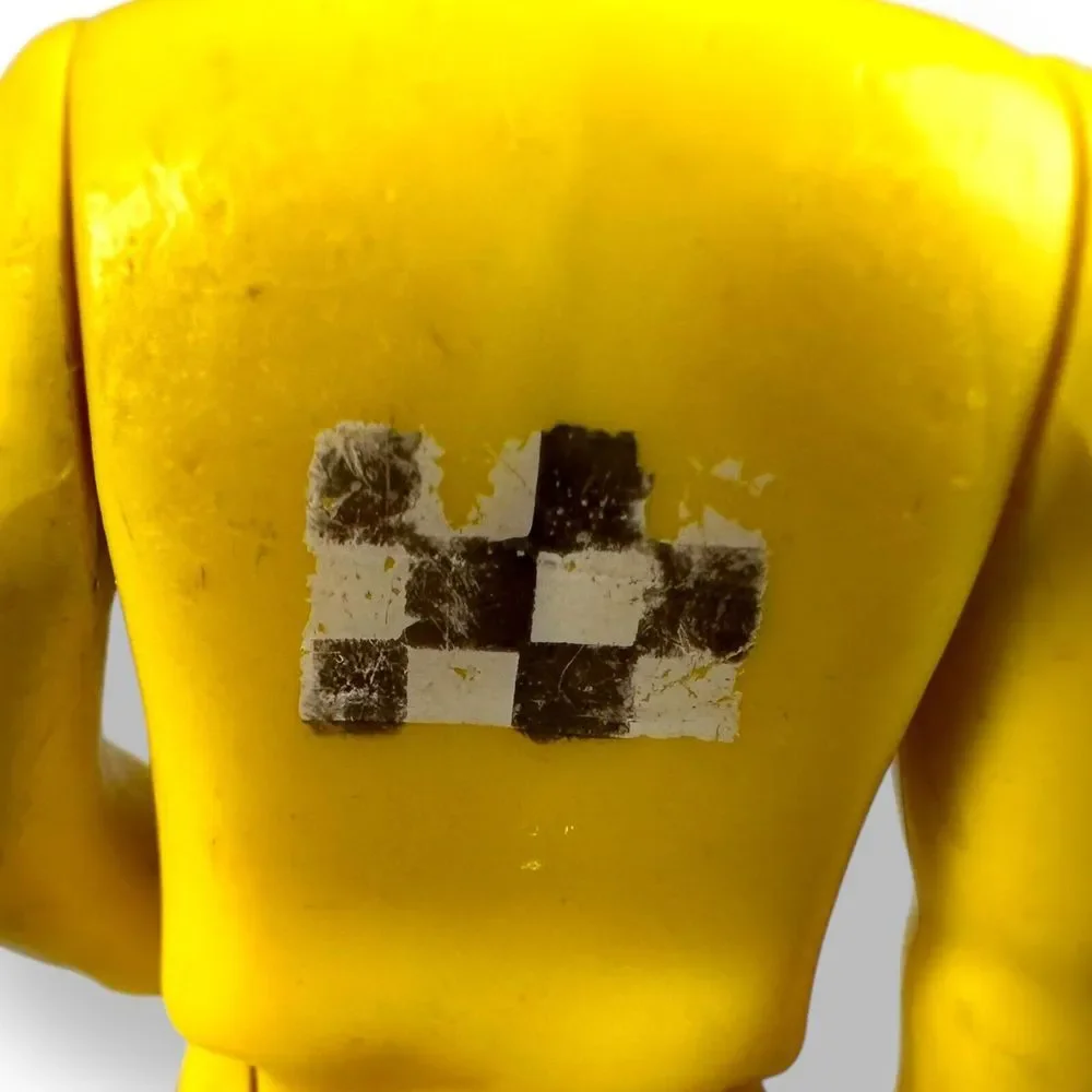 Fisher-Price Adventure People VINTAGE Race‎ Car Driver #387 Yellow Figure FAIR